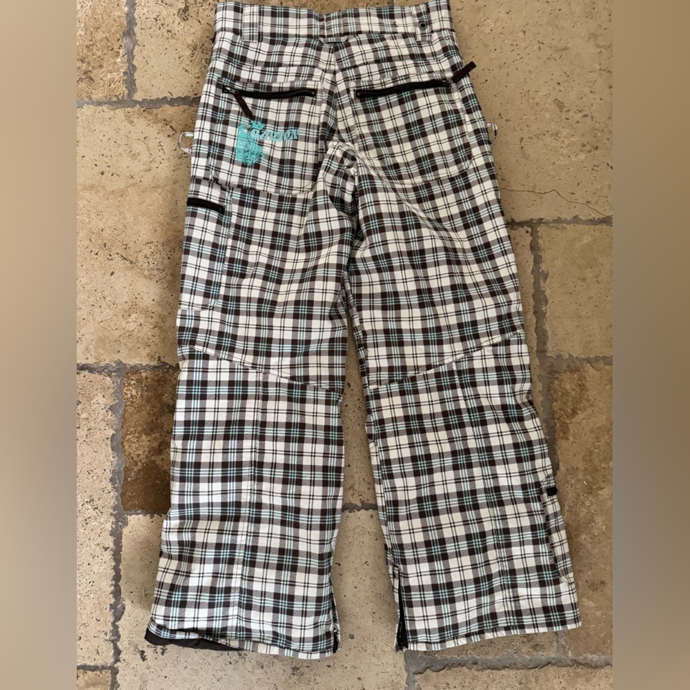 Burton Girls Ski Snowboard Pants Plaid Pattern Cool Xl Hit The Slopes Euc Sweet — image 2 of 8